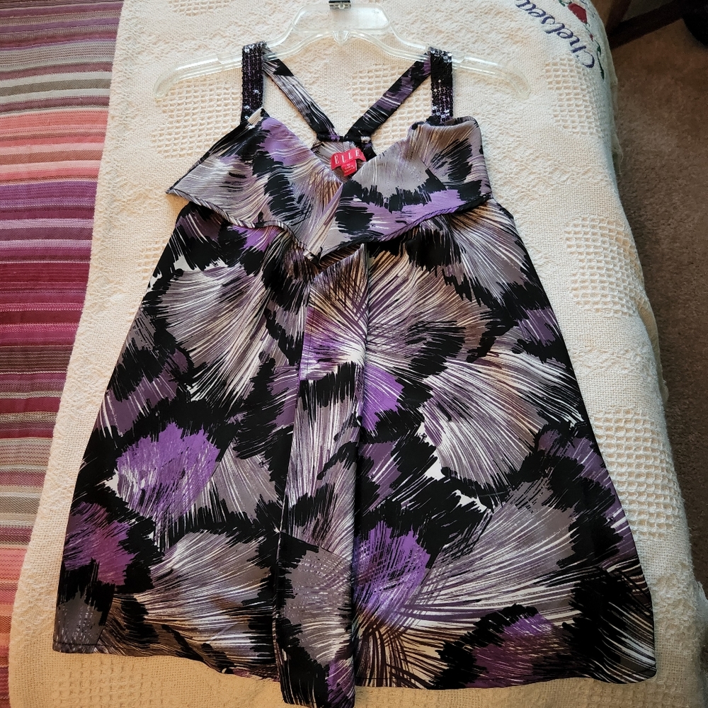 Elle, size M, purple/black